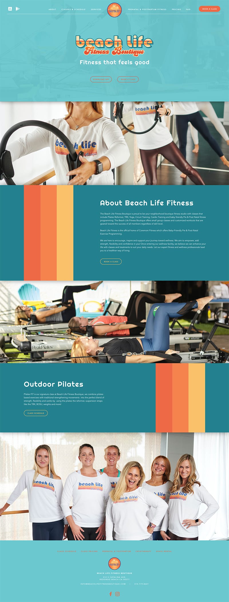 El Segundo Fitness Web Design Beach Life Web Design