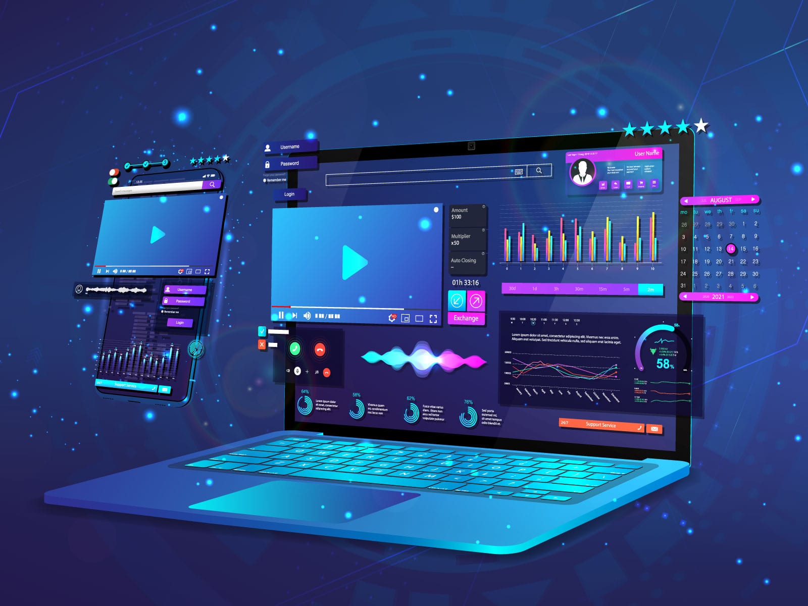 Modern web design trends available from Byer Co in the South Bay