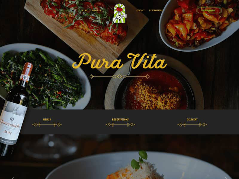 Pura Vita italian Web Design Pura Vita El Segundo